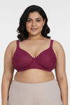 Zivame True Curv Lightly Lined Wired High 3/4Th Coverage Super Support - Beet Red — thumbnail 2